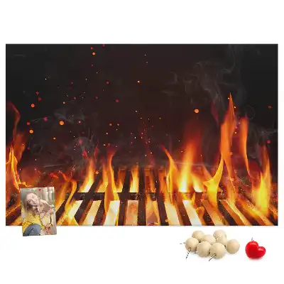 Cork Memo Board Barbecue Design