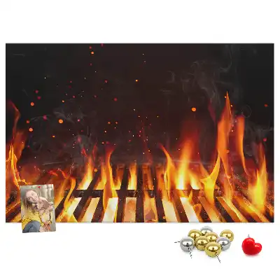 Cork memo board Barbecue