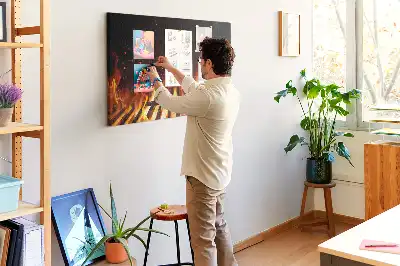 Cork Memo Board Barbecue Design