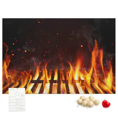 Cork Memo Board Barbecue Design