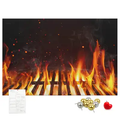 Cork Memo Board Barbecue Design