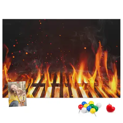 Cork memo board Barbecue