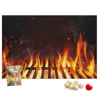 Cork Memo Board Barbecue Design