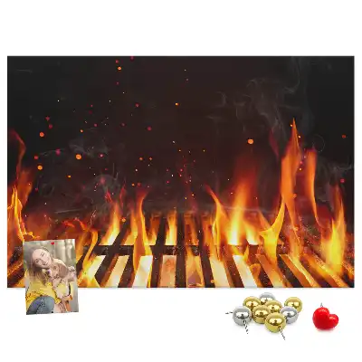 Cork Memo Board Barbecue Design