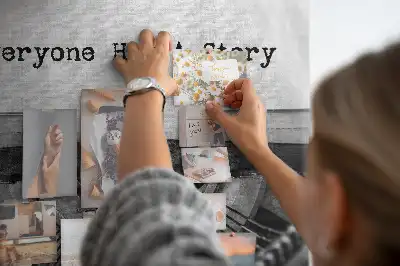 Printed Cork Memo Board Everyone has a story