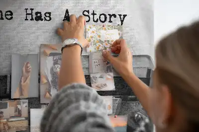 Printed Cork Memo Board Everyone has a story