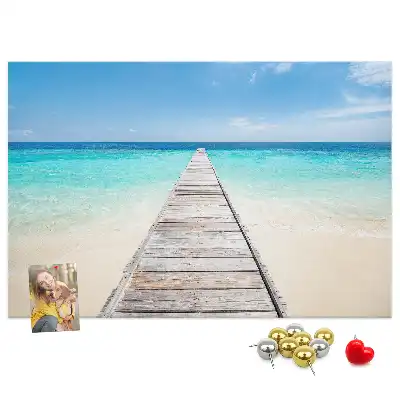 Tropical Island Cork Memo Board