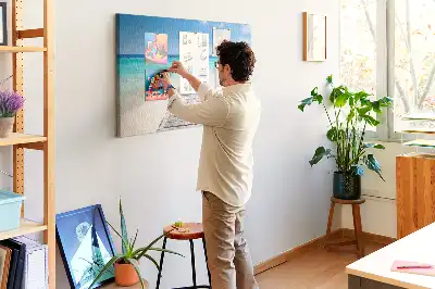Tropical Island Cork Memo Board