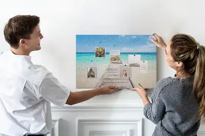 Tropical Island Cork Memo Board