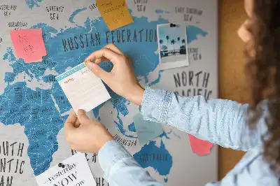 Blue Earth Map Printed Cork Memo Board