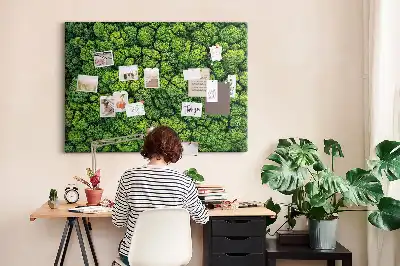 Forest from a bird's eye view printed cork memo board