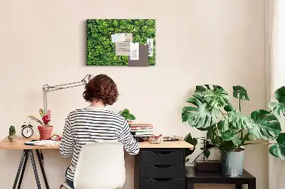 Forest from a bird's eye view printed cork memo board