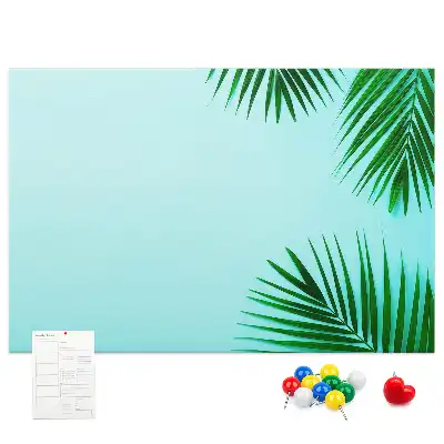 Palm printed cork board
