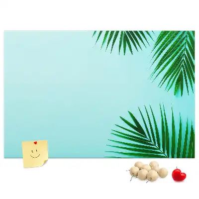 Palm printed cork board
