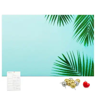 Palm printed cork board