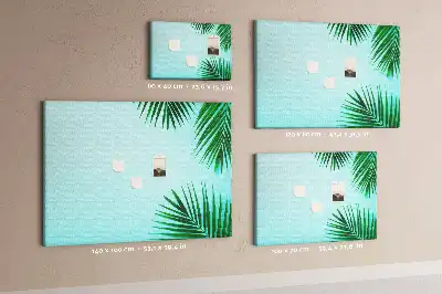 Palm printed cork board