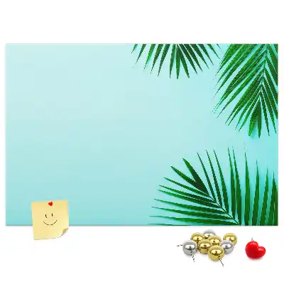 Palm printed cork board