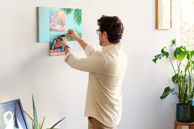 Palm printed cork board