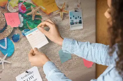 Printed Cork Memo Board Exotic summer