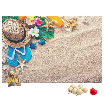 Printed Cork Memo Board Exotic summer