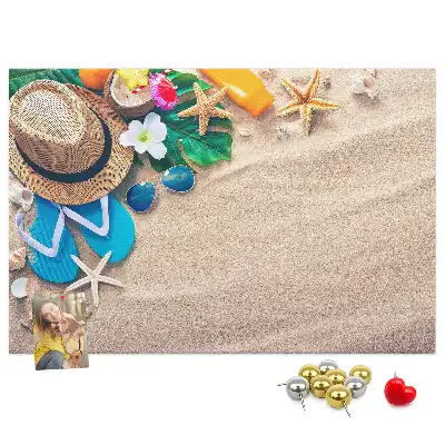 Exotic Summer Printed Cork Memo Board