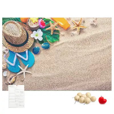 Printed Cork Memo Board Exotic summer