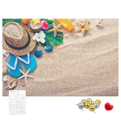 Printed Cork Memo Board Exotic summer