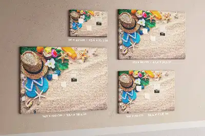 Printed Cork Memo Board Exotic summer