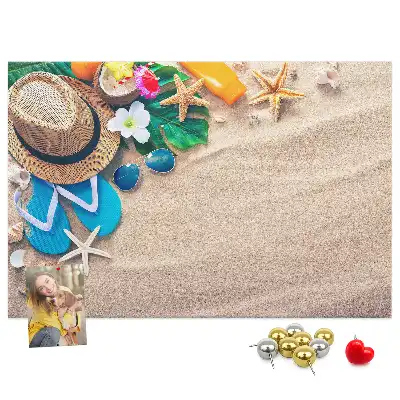 Exotic Summer Printed Cork Memo Board
