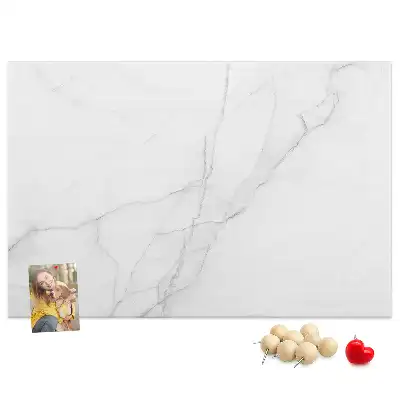 Decorative marble cork memo board