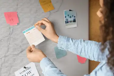 Decorative marble cork memo board