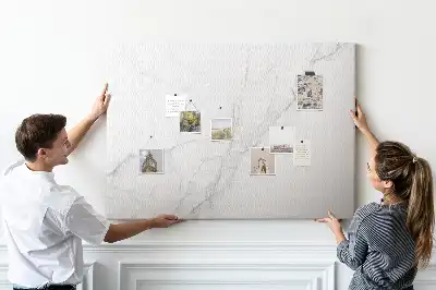 Decorative marble cork memo board
