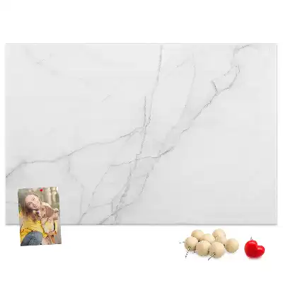 Decorative marble cork memo board