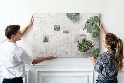 Printed Cork Board with Decorative Plants
