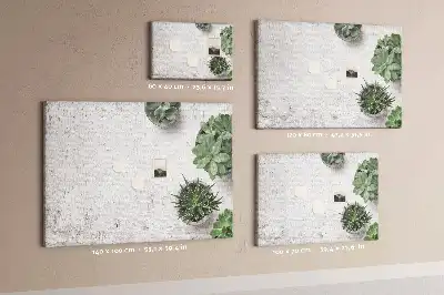 Printed Cork Board with Decorative Plants