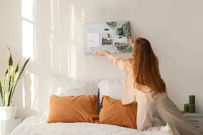 Printed Cork Board with Decorative Plants