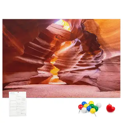 Printed Cork Memo Board Antelope Canyon
