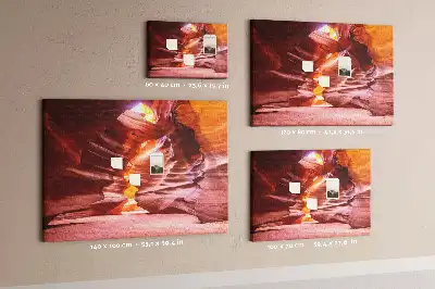Printed Cork Memo Board Antelope Canyon