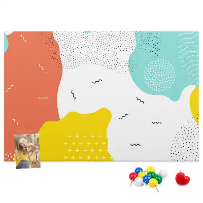 Abstract POP art cork memo board