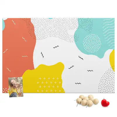 Abstract POP art cork memo board