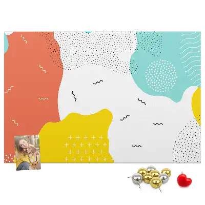 Abstract POP art cork memo board