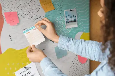 Abstract POP art cork memo board