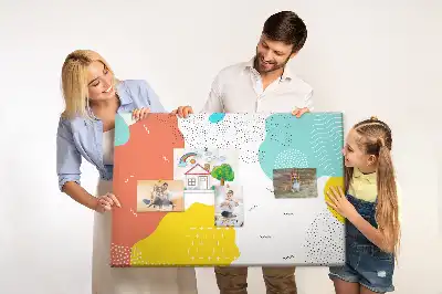 Abstract POP art cork memo board