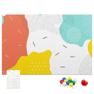Abstract POP art cork memo board