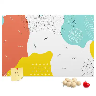Abstract POP art cork memo board