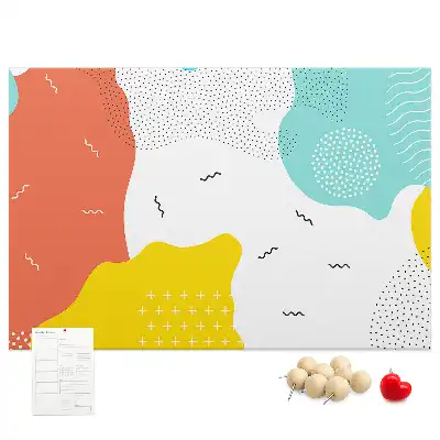 Abstract POP art cork memo board