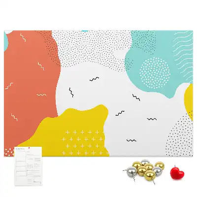 Abstract POP art cork memo board