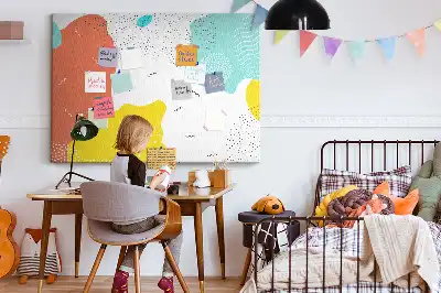 Abstract POP art cork memo board