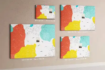 Abstract POP art cork memo board