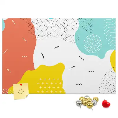 Abstract POP art cork memo board